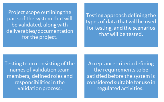 Validation Planning