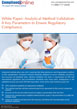 White Paper: Analytical Method Validation Parameters