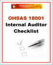 OHSAS 18001 Internal Audit Checklist