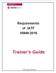 16949:2016 PPT-Requirements of IATF 16949 Training Materials